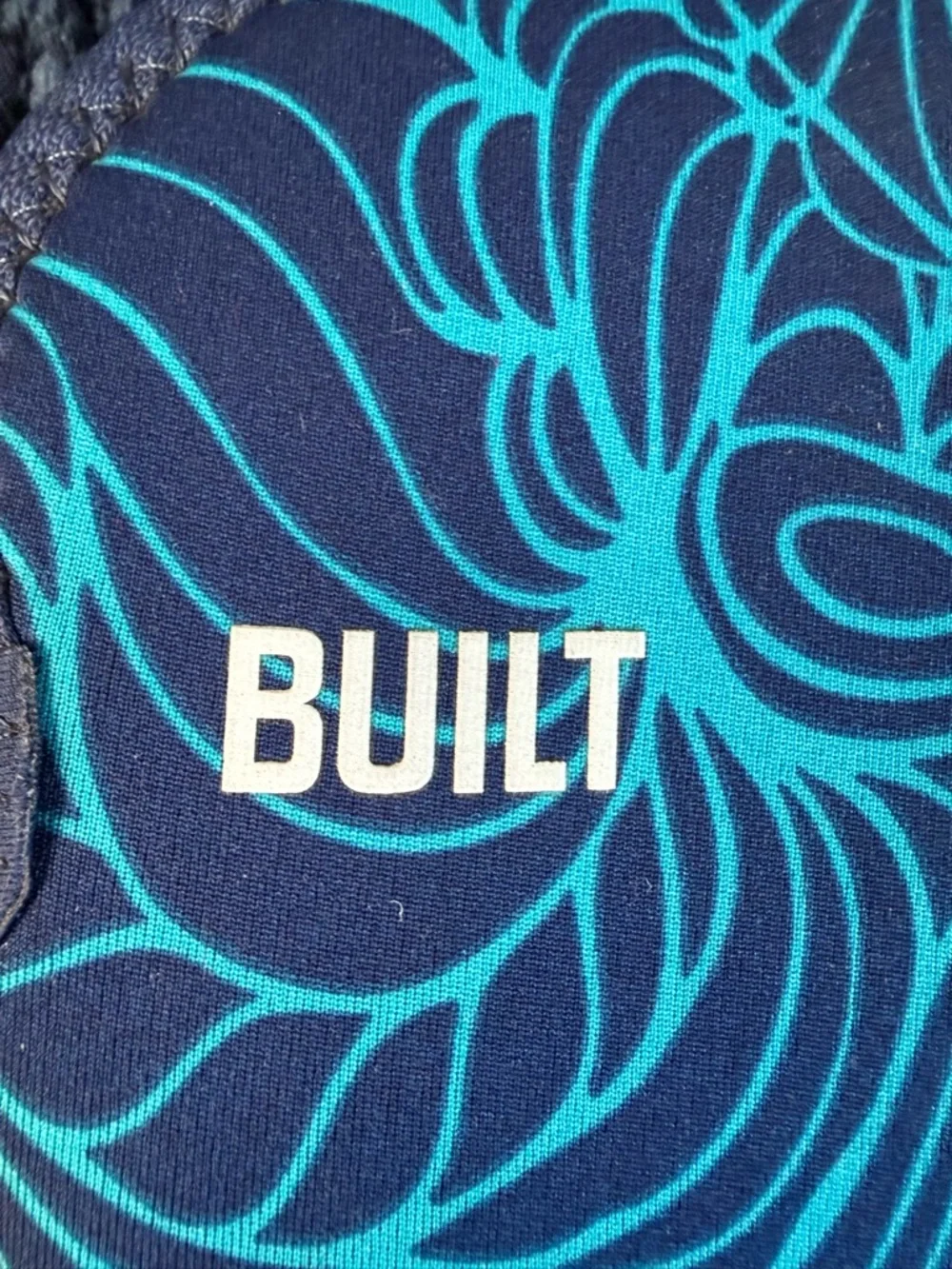 BUILT Neoprene Navy Tablet / Laptop 12-13” Sleeve with Teal Shell Print